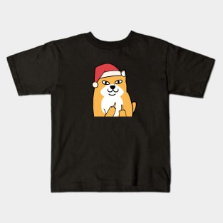 Naughty Christmas Doge Kids T-Shirt